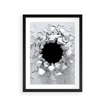 Plakat w ramie 50x70 - Nowoczesna Abstrakcja - grafika, nowoczesna - rama czarna
