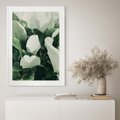 Plakat bez ramy 50x70 - Zgaszona Uroda Natury - zielone liście, zgaszona zieleń