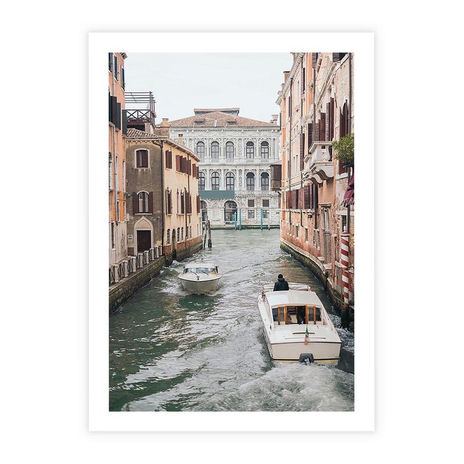 Plakat bez ramy 21x30 - Wenecja na Twojej Ścianie - wenecja, kanały