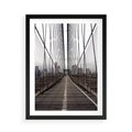 Plakat w ramie 50x70 - Nowoczesna Linia - most, nowoczesna - rama czarna