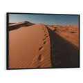 Obraz w ramie 100x70 - Piasek pustyni w ogniu - pustynia, piasek - rama czarna