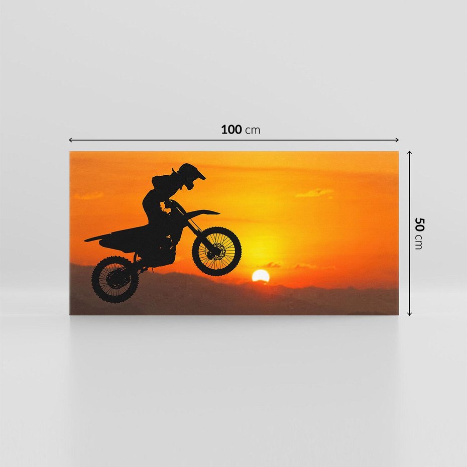 Obraz na płótnie 100x50 - Adrenalina motocyklowego motocrossu - motocykl, motocross