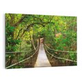 Obraz na płótnie 70x50 - Tajemniczy most w tajskim lesie - Tajlandia, most