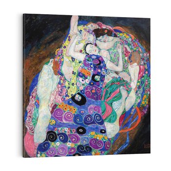Obraz na płótnie 80x80 - "Dziewica" (1913) Gustav Klimt - Reprodukcja - reprodukcja, obraz na płótnie