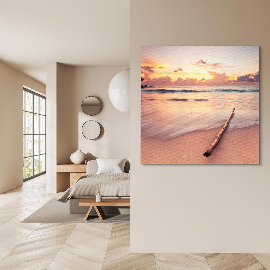 Obraz na płótnie 50x50 - Magia Morza - plaża, morze