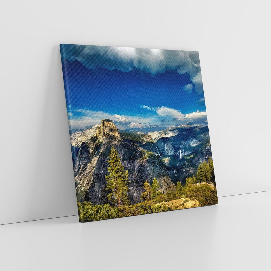 Obraz na płótnie 40x40 - Zaklęty las oaza spokoju - góry, las