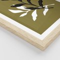 Plakat w ramie 30x40 - Wewnętrzne Odsłony - liście, gałązki - rama drewno