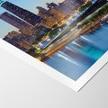 Plakat bez ramy 30x40 - Miasto nad Rzeką - miasto, rzeka