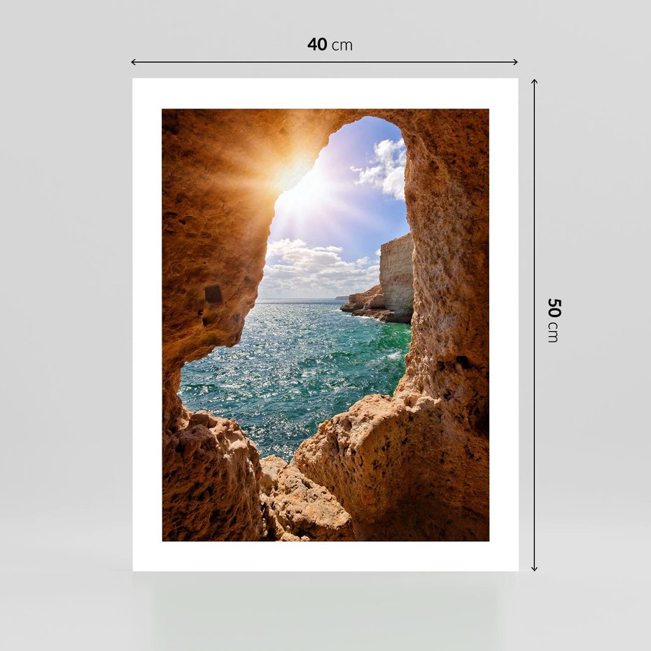 Plakat bez ramy 40x50 - Potęga Natury - morze, klify