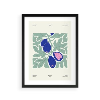 Plakat w ramie 50x70 - Symfonia Przestrzeni - figi, plakat - rama czarna