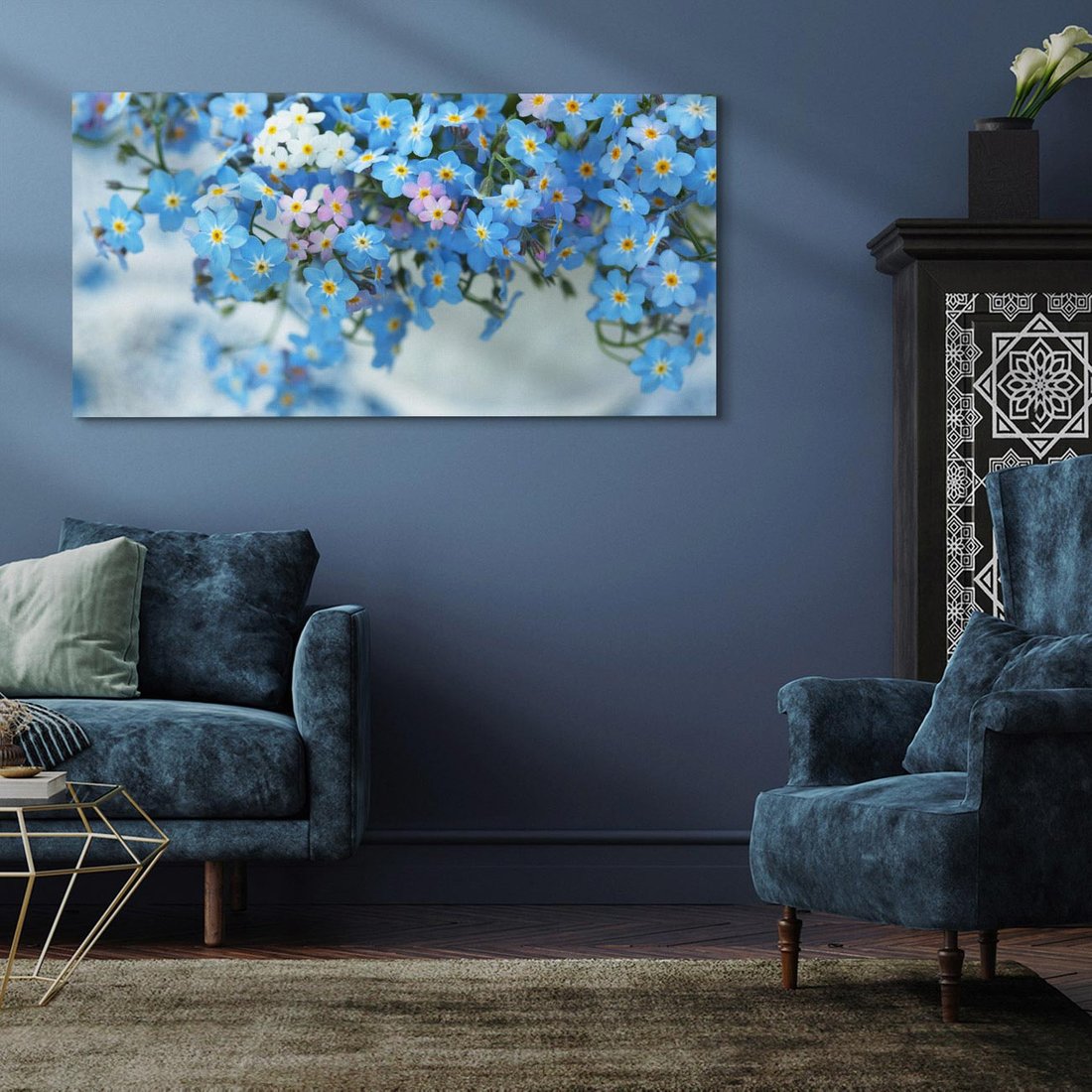 Obraz na płótnie 140x70 - Kwitnące piękno - kwiaty, wiosna