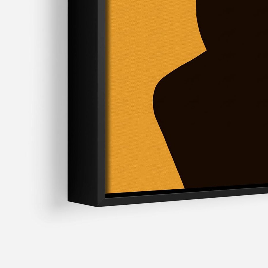 Obraz w ramie 50x50 - Transformacja Form - sztuka nowoczesna, plakat - rama czarna