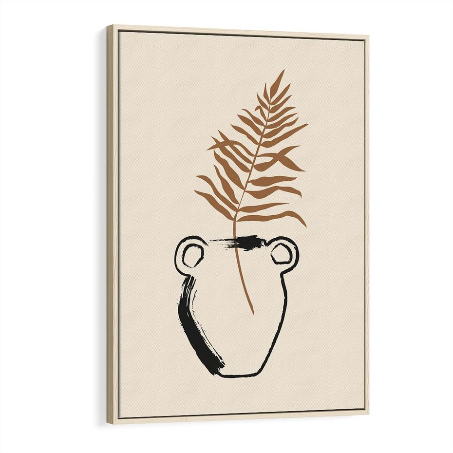 Obraz w ramie 80x120 - Wewnętrzne Opowieści - boho, nowoczesna sztuka - rama drewno