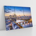 Obraz na płótnie 120x80 - Frankfurt - spotkanie tradycji i nowoczesności - Frankfurt, Niemcy
