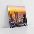 Obraz na płótnie 50x50 - Magiczny Frankfurt - miasto kontrastów - Frankfurt, Niemcy