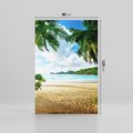 Obraz na płótnie 80x120 - Rajskie Seszele - plaża i palmy - Seszele, plaża