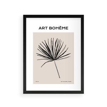 Plakat w ramie 40x50 - Rozkwitające Boho Kształty - boho sztuka, plakat - rama czarna