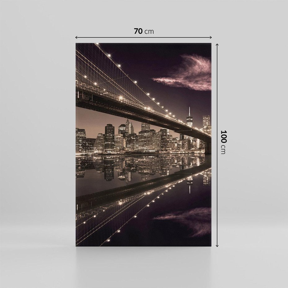 Obraz na płótnie 70x100 - ikona Nowego Jorku - most, Nowy Jork