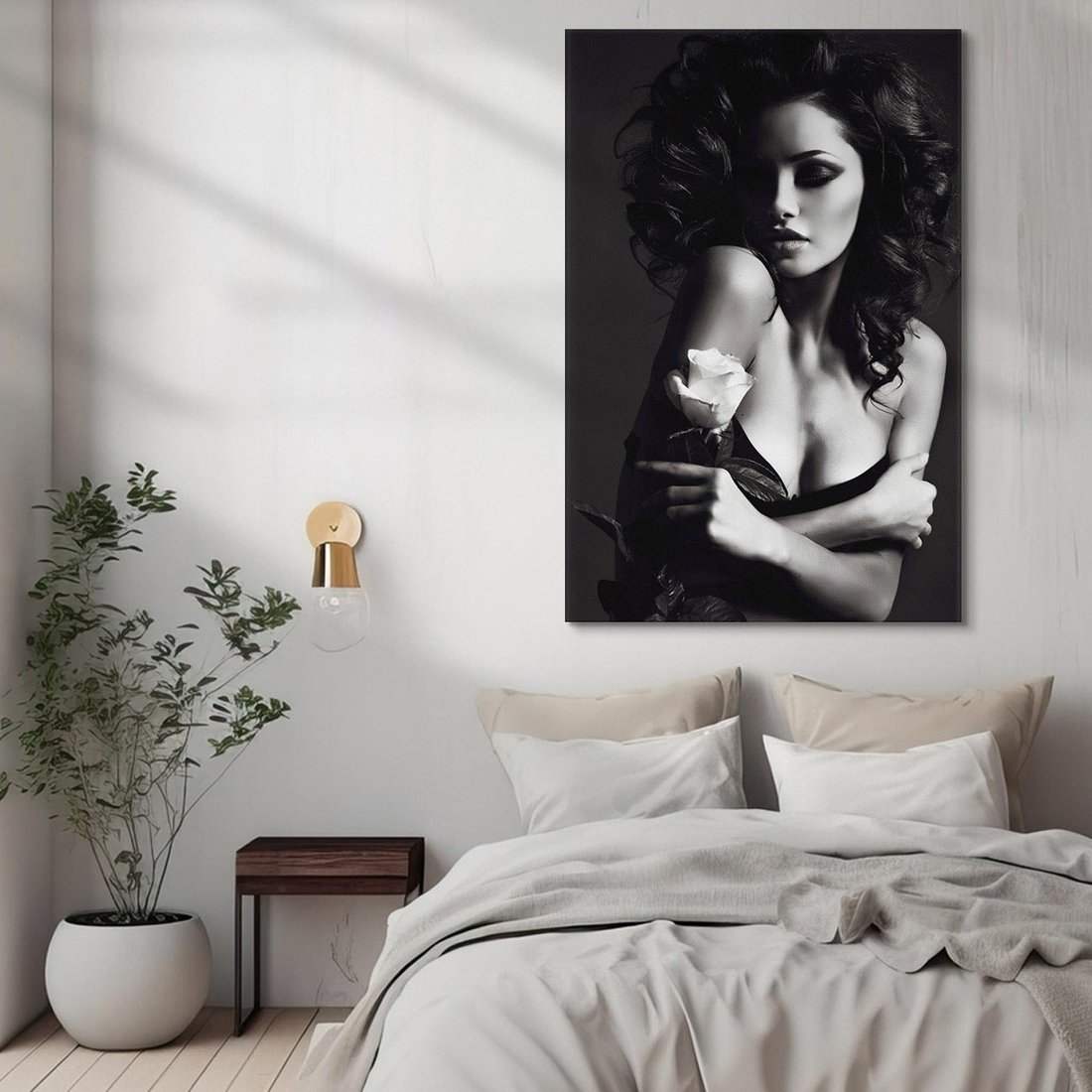 Obraz na płótnie 50x70 - Piękno kobiecego aktu uchwycone - kobieta, akt