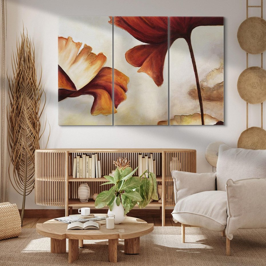 Obraz na płótnie 120x80 - Sztuka Kwiatów - kwiaty, sztuka