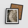 Plakat w ramie 40x50 - Wnętrze Natury - pień, przecięty pień - rama czarna