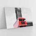 Obraz na płótnie 120x80 - Autobusy w tętniącym życiem Londynie - Londyn, autobus