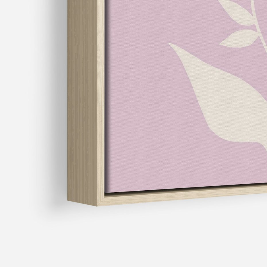 Obraz w ramie 50x70 - Migotliwe Widzenie Kwiatów - nowoczesny plakat, roślinne motywy - rama drewno