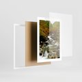 Plakat w ramie 30x40 - Śpiew Strumienia - strumień, górski - rama biała