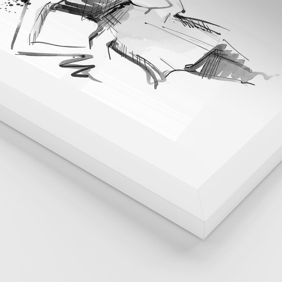 Plakat w ramie 40x50 - Piękno mody i urody - beauty, fashion - rama biała