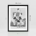 Plakat w ramie 30x40 - Sport to Zdrowie - retro zdjęcie, czarno białe - rama czarna