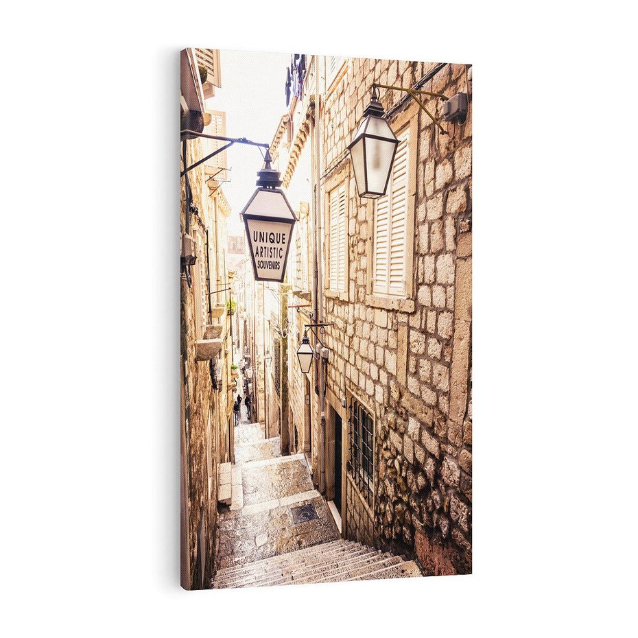 Obraz na płótnie 70x100 - mistyczna podróż - uliczka, perspektywa