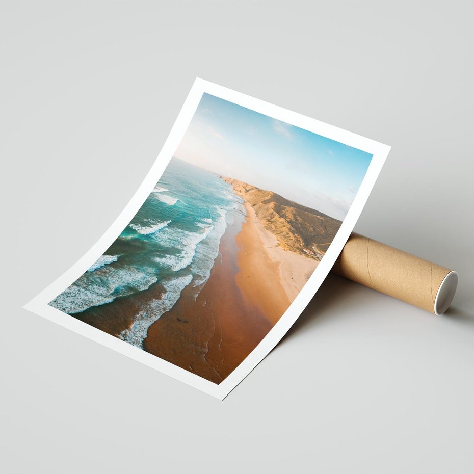 Plakat bez ramy 40x50 - Z Lotu Ptaka - fotografia, plaża