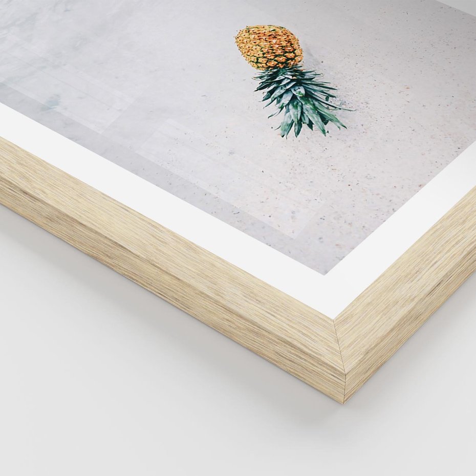 Plakat w ramie 30x40 - Smak Tropików - morze, plaża - rama drewno