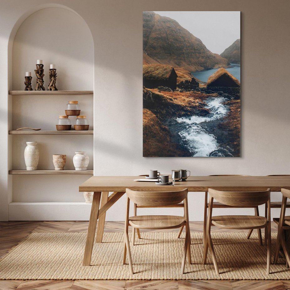 Obraz na płótnie 80x120 - Spokój Natury - skandynawski, pejzaż