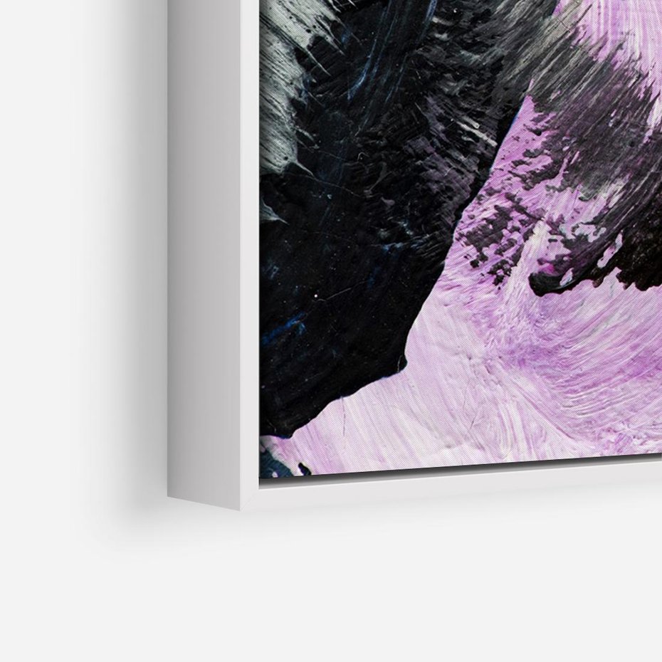 Obraz w ramie 100x70 - Kolorowy rój wyobraźni - rozlane kolorowe farby olejne, abstrakcja - rama biała