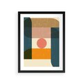 Plakat w ramie 30x40 - Geometryczna Ekspresja - geometria, plakat - rama czarna