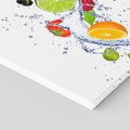 Obraz na płótnie 80x80 - Kulinarne Inspiracje - owoce, woda