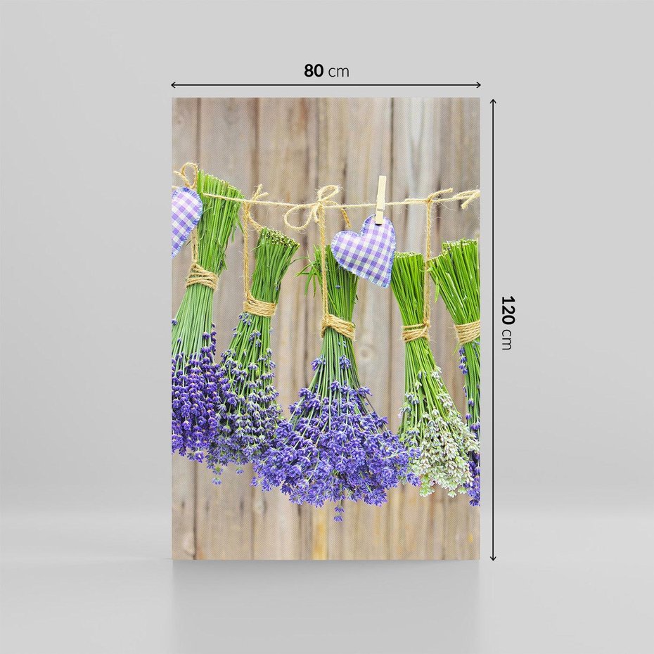 Obraz na płótnie 80x120 - Lawenda kompozycja Kwiaty - lawenda, kwiaty