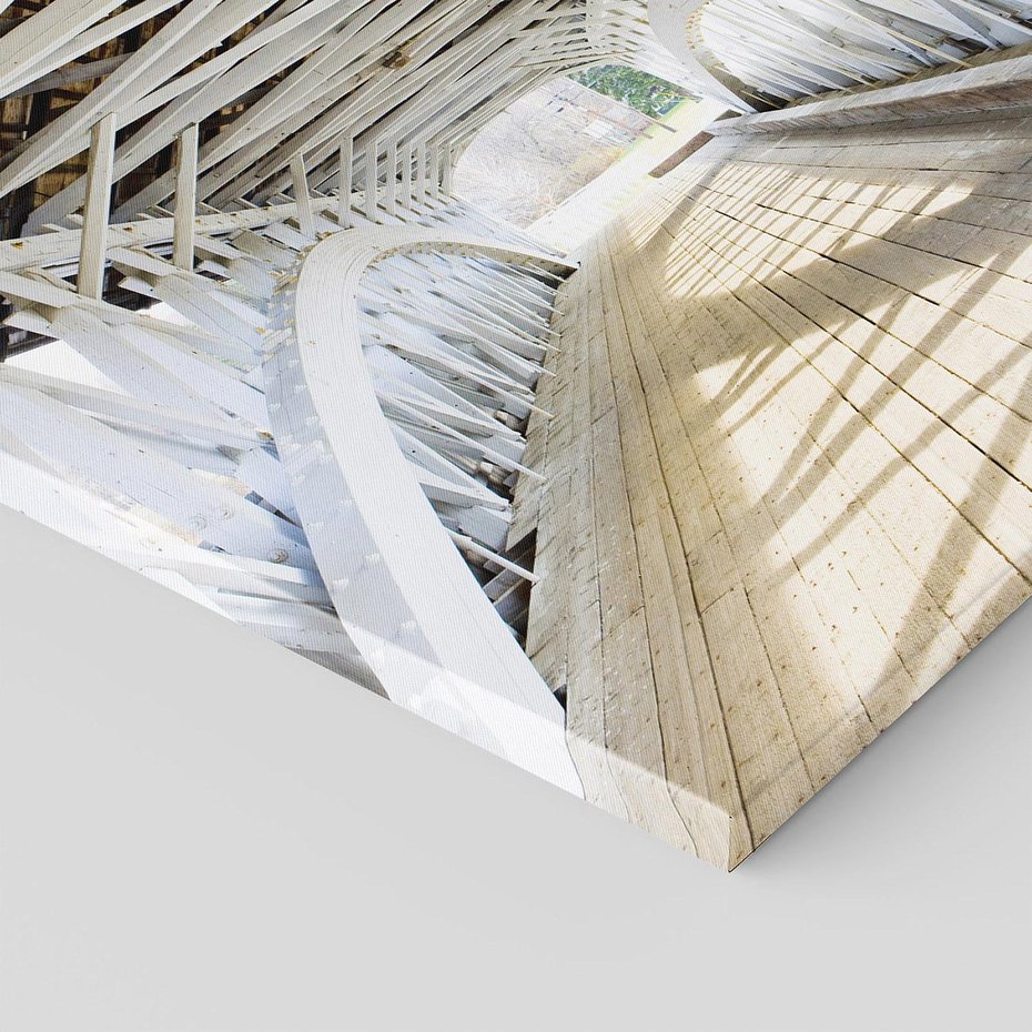 Obraz na płótnie 30x30 - Klimatyczny most w Ameryce - stary most, Ameryka