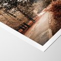 Plakat bez ramy 30x40 - Magia Jesieni: Pejzaż Parku w Odcieniach Żółci - jesień, park