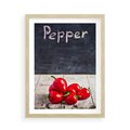Plakat w ramie 50x70 - Eksploracja smaków - papryka, kuchnia - rama drewno