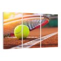 Obraz na płótnie 120x80 - Moc Tenisowej Pasji: Rakieta w Akcji - tenis, rakieta