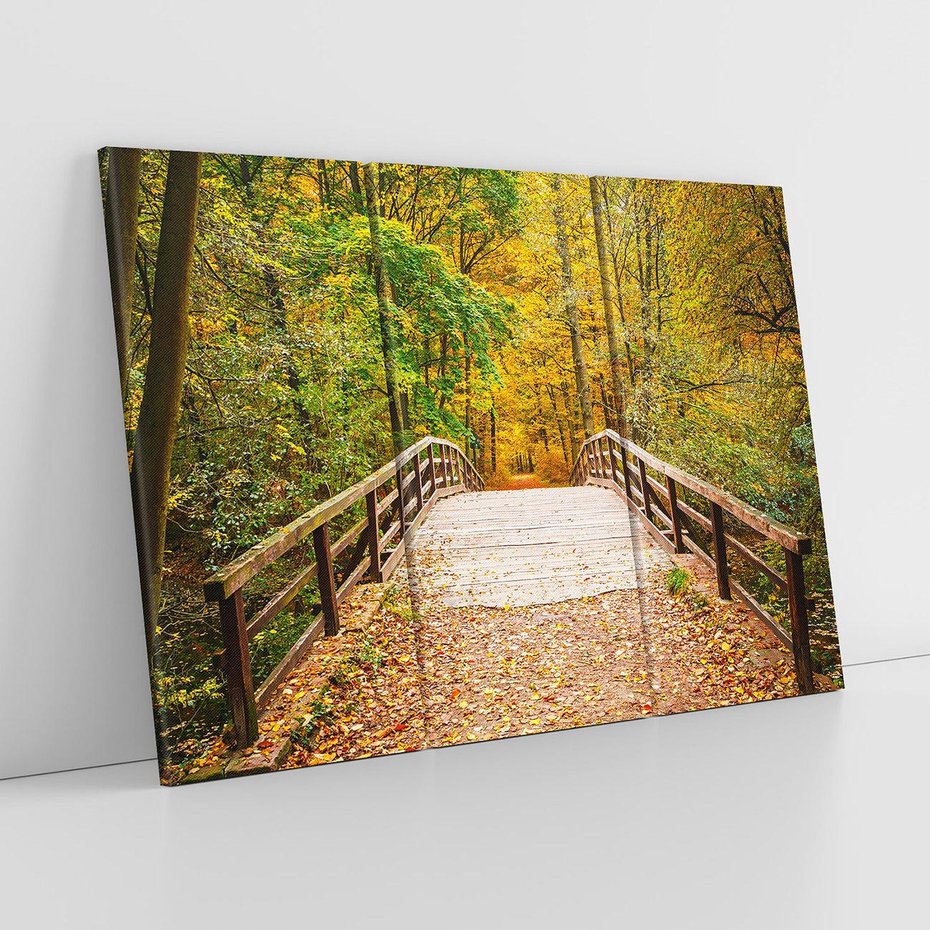 Obraz na płótnie 120x80 - Spacer Ścieżką w Las - ścieżka, spacer