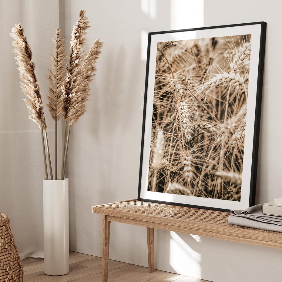 Plakat bez ramy 30x40 - Zbliżenie na Kłosy Zboża - zboża, kłosy zboża