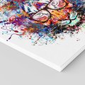 Obraz na płótnie 30x30 - Tygrys w graficznej oprawie - tygrys, grafika