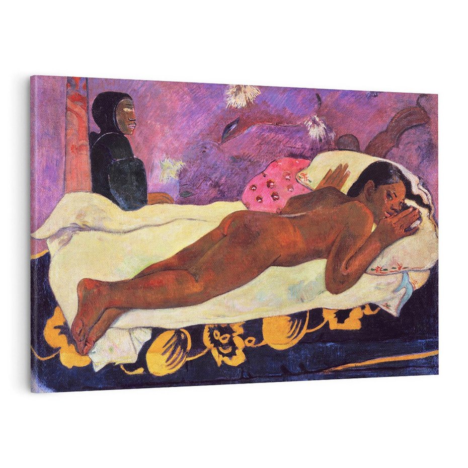 Obraz na płótnie 70x50 - Spirit of the Dead Watching 1892, Paul Gauguin - Reprodukcja - reprodukcja, obraz na płótnie