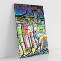 Obraz na płótnie 50x70 - Kolorowy wyraz - graffiti