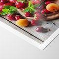 Plakat bez ramy 50x70 - Owoce w restauracji artystycznie - owoce, restauracja