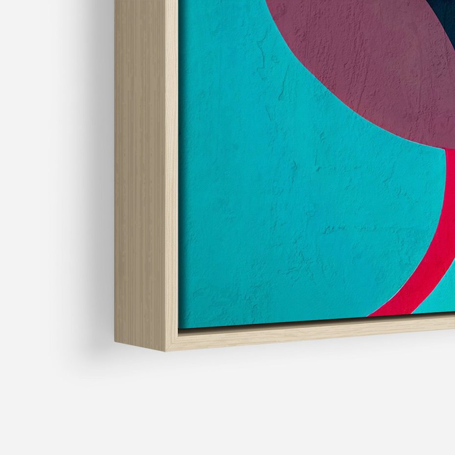 Obraz w ramie 80x120 - Kolorowe Odsłony Inspiracji - abstrakcyjny obraz, olejny - rama drewno