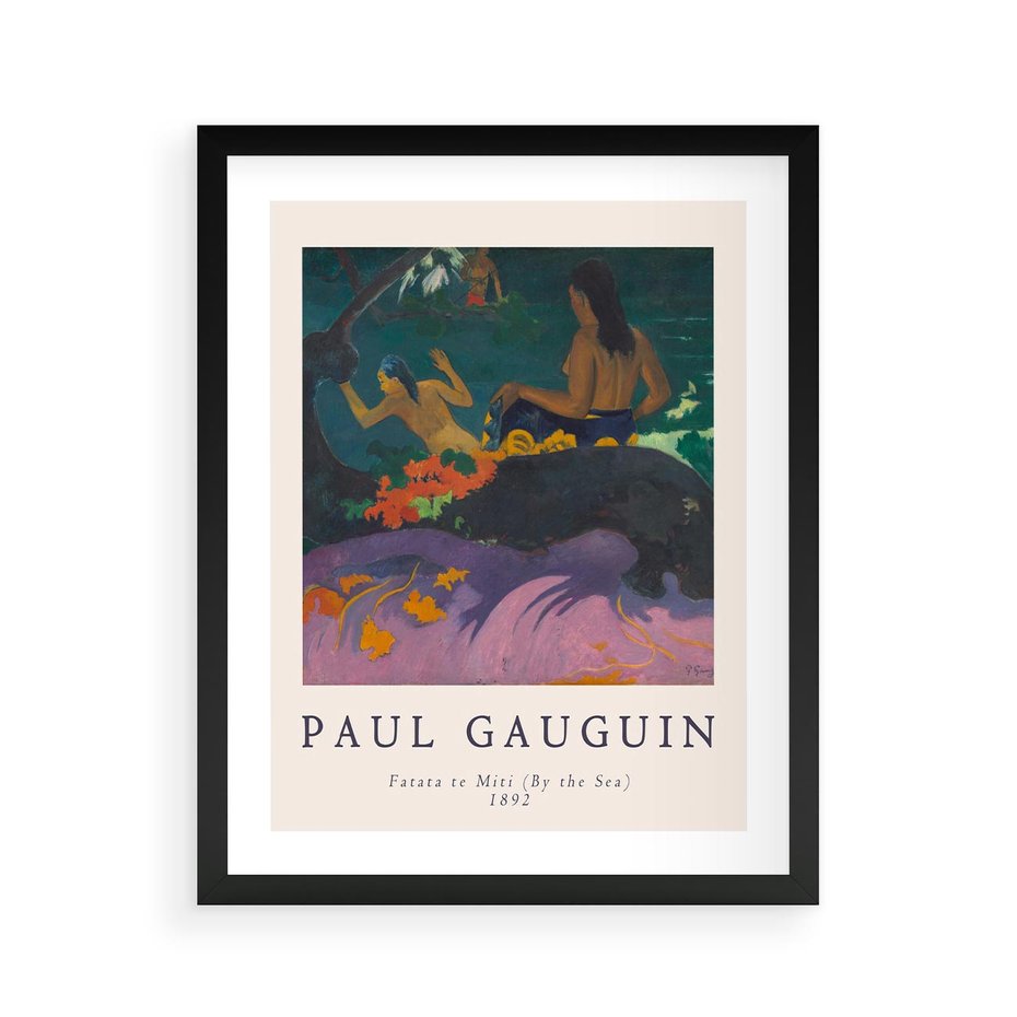 Plakat w ramie 40x50 - Paul Gauguin: Reprodukcja - Paul Gauguin, reprodukcja - rama czarna